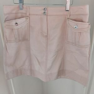 NWOT White House Black Market Khaki Mini Skirt Women's Size 10